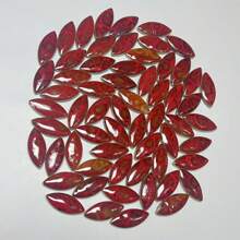 100g/200g Per Pack, Red Carved Willow Leaves, DIY Ceramic Mosaic Tiles, Indoor Wall Decor And Craft Making Materials For Walls, Frames, Coasters, Door Frames, Furniture, DIY Handicrafts, Graduation Project Designs