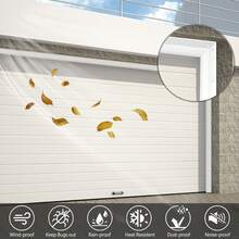 Gaahing Garage Door Top And Sides Seal Strip, Universal Weather Stripping, Self-Adhesive Weatherproof Moldings With 40 Sets Of Screws - 白色 - 查看 2