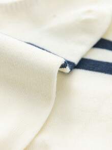 1/5/10 双夏季男女通用字母和网眼设计透气船袜，休闲短袜 - 彩色 - 查看 7