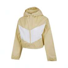 2025 女款 Nike Sportswear NSW WR WVN LTWT HDED 夹克，款式：HJ1183-783 - 黃色 - 查看 1