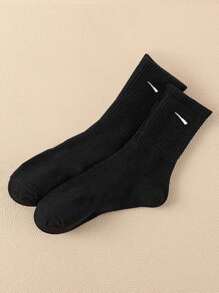 1 Pair /5 Pairs /6 Pairs Of Women's Casual Stockings, Simple, Comfortable And Breathable Everyday Wear Unisex Tube Socks
