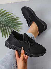 Breathable Non-Slip Soft Bottom Sports/Dance/Casual Shoes (Recommend Ordering 1 Size Up As It Runs Small) - Black - View 2