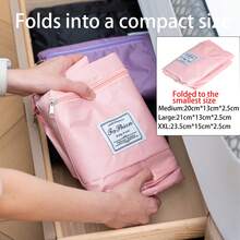 Foldable Travel Clothing Bag, Collapsible Luggage Bag, Women Handbag, Expandable Gym Bag, Sports Tote Bag, Weekend Travel Duffel Bag, Student Dorm Luggage Bag, Home Decor Garment Storage Bag, Lightweight Large Capacity Overnight Bag - Multicolor - View 11