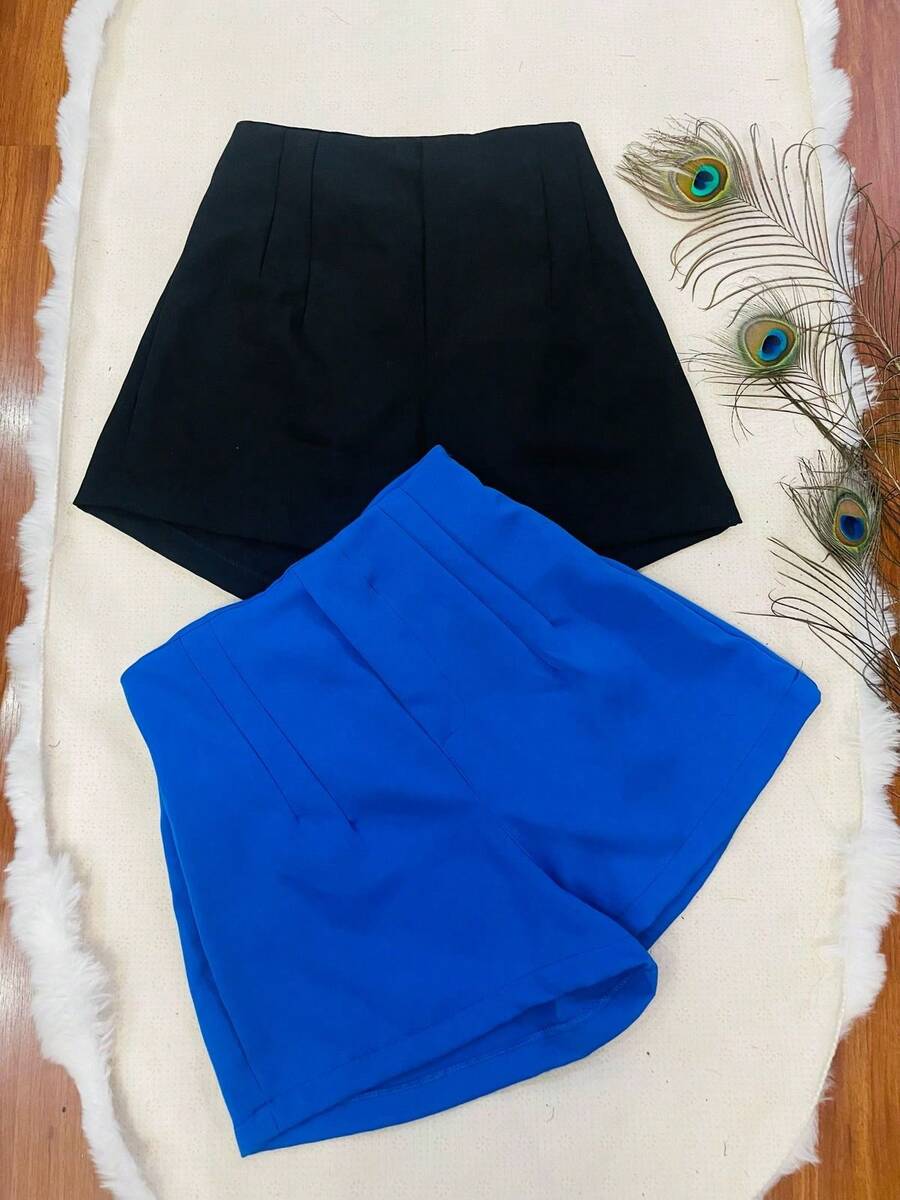 KIT short alfaiataria 2 peça com ziper , sem bolso