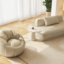 Guyii Side Table Small, Side Table Modern, Side Table Wood, Side Table Round, Side Table Affordable, Small Cloud Side Table, Modern Minimalist Cocktail Table, Irregular Nesting Table For Small Living Rooms, White. - trắng - Xem 5