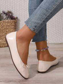 2025 Stylish Versatile Cute Fairy Ribbon Soft Bottom Flats