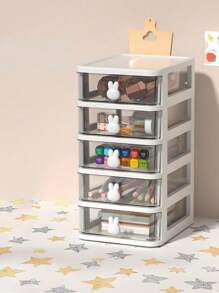 Stylish Multi-Layer Cosmetic Storage Box - Compact Plastic Makeup Organizer With Convenient Drawers, Odorless And Lightweight, Suitable For Jewelry And Beauty Essentials,For Holiday Beach, Bathroom Collection, Bedroom Collection, Large Capacity