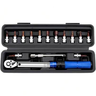 Multifunktionella reparationsverktyg för momentnyckel med snabb frigöring. Högprecisionsmoment förinställd skiftnyckel med ett vridmoment justerbart område på 2-24N.M, 1/4-tums spärrnyckel, Quick-Release momentnyckel, hög precision vridmoment förinställd skiftnyckel, lämplig för cyklar och bilar.