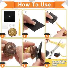 10 Pcs Graduation Graduation Party Pastry Decoration Doctoral Hat: Perfect For Graduation Parties - 2025 Decorative Graduation Gifts - Suitable For Wedding, Birthday, Graduation, First , General Occasions