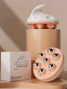 1pc Muscle Relaxing Magnetic Body And Leg Massage Brush - Orange - View 6