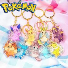 pocket monsters 宝可梦伊布亚克力钥匙扣 - 可爱卡通挂饰，快速找到你的钥匙，动漫配饰，方便携带，不易脱落。告别钥匙杂乱！汽车配件包饰 学院风哥特风 Y2K 包饰 带身份证夹的挂绳 汽车配件包饰 圣诞礼物 - SS0349 - 查看 14