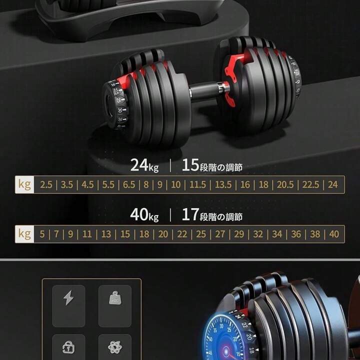 BODYMAKER 可変式ダンベル 36kg 1個 BODYMAKE ボディメーカー