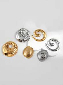 Broche géométrique en acier inoxydable pour femmes, accessoire mode, cadeau de mode