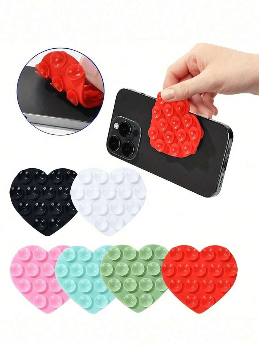 [Waterproof Silicone Phone Accessory] FunLife Silicone Suction Cup Phone Holder,Double Sided Phone Suction Cup Holder, Adhesive Phone Case Holder, Silicone Phone Accessories Compatible With Phone And Android, Hands Free Fidget Toy Mirror, Shower Phone Holder, Video And Selfie, Universal Charger Holster Suction Cup Multi-Functional No-Drill Strong Grip Dual-Sided Suction Cup For Home Use, Waterproof