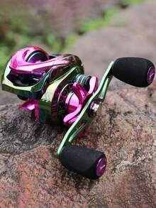 SOUGAYILANG Baitcasting Fishing Reel 12+1BB 7.2:1 High Speed Gear Ratio 8KG Max Drag Powerful Saltwater Casting Reel,Colorful Casting Reel With Electroplating Process,Great Fishing Tackle Outdoor Gear - Multicolor - View 10