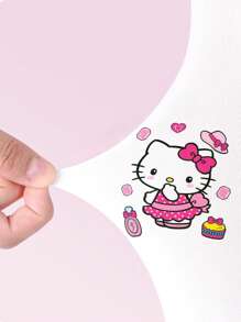 Sanrio 1 Paar Hello Kitty Kinder Strumpfhosen für Mädchen, Baby Tanzsocken, leicht für den Sommer, hohe Elastizität, Anti-Fäden