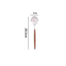 Vintage Stainless Steel Dessert Spoon, Small Teaspoon For Western Style Cuisine