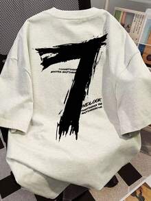 日式女装宽松圆领休闲百搭卡通熊猫印花短袖T恤春夏装背面上衣