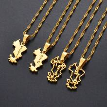 1pc 2.5cm Mayotte Pendant Necklaces For Women Girls Mamoudzou Mahore Jewelry