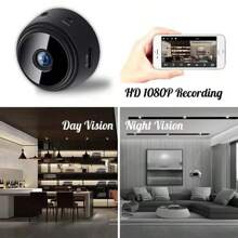 Mini telecamera di sorveglianza registratore vocale video CCTV con app, telecamera nascosta senza fili