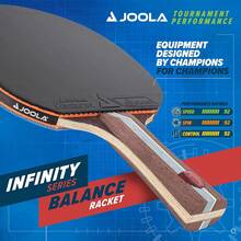 JOOLA Infinity Balance – Ping Pong Paddle de Rendimiento avanzado – Lista para competición – Raqueta de Tenis de Mesa para Entrenamiento de Alto Nivel – diseñada para optimizar el Giro y el Control - azul - Ver 4