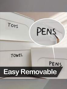 300张防水防油PET标签贴纸 - 自粘，可重复使用，适用于食品容器、罐子和厨房用品 - 多功能黑板标签，适用于香料、奶酪和珠宝展示、学校用品、返校 - 彩色 - 查看 7