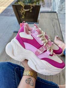 Women Casual Shoes - Hot Pink - View 1