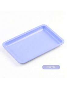 1pc Square Oval Nail Accessory Tool Storage Dish Stainless Steel Plate Nail Decorations Display Tray - Multicolor - View 12