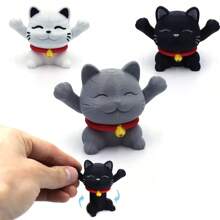 Brinquedo de Gato Espiral Expansível para Alívio de Estresse Impresso em 3D, Brinquedo Decorativo Criativo Inesperado, Modelo de Travessia Impossível