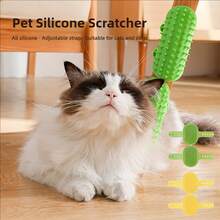 猫硅胶抓板，橡胶桌腿包裹猫玩具，猫抓板玩具，宠物美容刷，脱毛刷按摩手套，柔软舒适，这款猫玩具采用优质硅胶材料制成