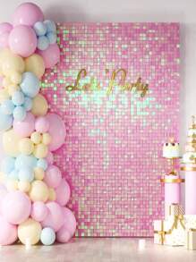 20PCS Shimmer Wall Backdrop Square Sequin Wall Panels Shimmer Backdrop Wall Decor , Birthday, Anniversary, Engagement And Bachelorette Decoration Party