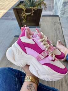 Women Casual Shoes - Hot Pink - View 2