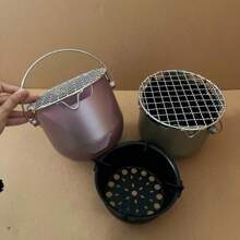 Mini Kleine Kohle Stove Outdoor Tragbarer Zuhause BBQ Edelstahl Herd Kochen Tee Olive Alkohol Koreanischer Stil BBQ Ofen, Feiertagsparty Geschenke für Feiertagsparty, Ostern, Weihnachten, Halloween, Lehrertag, Muttertag, geeignet für Camping Picknick Geschenke.