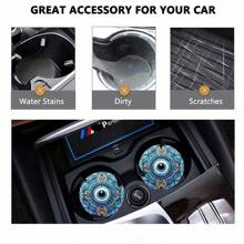Lot de 2 dessous de verre pour voiture, élégants et durables, antidérapants et à séchage rapide