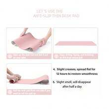 1pc Premium Leather Mouse Pad, Large Size Office Computer Desk Mat, Waterproof Heat Insulation Desk Protector Pad For Laptop Keyboard - Multicolor - View 7
