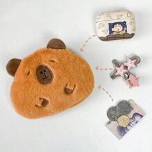1buc/set mic cadou de absolvire, 2 opțiuni de culoare, posetă interesantă cu monede din pluș capibara, husă cu monede pentru păpușă umplută Capybara drăguță, cadou