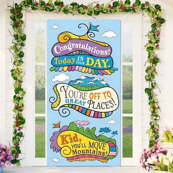Oh The Places You'll Go Decorations Oh The Places You'll Go Graduation Decorations Oh The Places You'll Go Banner Oh The Places You'll Go Door Banner For KindergartenGraduation Decorations
