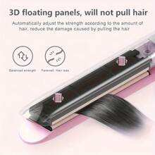 Mini Straightening Iron, Multi-Color Quick Heating Up Ceramic Plate, Bangs Clamp & Hair Curler