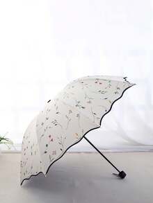 1把四色花卉折叠伞，加厚遮光防紫外线遮阳伞，晴雨两用，夏季降温，适合海滩、旅行、春夏出行，伴娘礼物，房间、卧室装饰，男女皆宜，度假必备，可爱小物，户外用品，花园用品，旅行必备，便携必备，海滩必备，毕业季，毕业典礼，毕业礼物，毕业典礼，祝贺毕业生，毕业典礼代表，毕业派对，户外必备，旅行便携，徒步旅行必备，露营必备，便携工具，夏季必备，夏季便携 - 如圖 - 查看 5