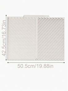 1 Pc Silicone Dish Drying Mat - Foldable, Heat-Resistant, Multi-Purpose Kitchen Draining Pad, Suitable For Dishes And Utensils