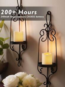 6/12/24 Peças Velas LED Sem Chama Cintilantes, Velas de Chá de Chama Simulada Branco Quente Acionadas por Bateria, Velas Falsas para Casamento, Ao Ar Livre, Decoração de Mesa de Jantar, Presente Romântico - Perfeito para o Dia das Mães, Feriados, Decoração de Festa