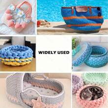 3pcs Oval Crochet Basket Bottom Plate Blank Crochet Basket, DIY Round Oval Wooden Board Small Embroidery Stretch Embroidery Frame Hole Board, 3 Sizes Wooden Floor Cover DIY Basket Weaving Crochet Supplies Bag Basket Weaving Supplies - Multicolor - View 9