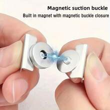 2/6/8 件磁性按扣，隐形扣，适用于包袋、钱包、服装的配件，磁性纽扣，免缝按扣