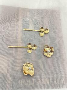 复古宫廷风仿珍珠花朵发夹，法式轻奢高端优雅侧夹，时尚百搭，女士发饰，发夹，发爪，发饰