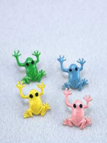 1pc Enamel Funny Frog Brooch Pin - Blue - View 6