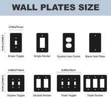 1 Pc Wall Switch Plates Wall Outlet Cover Plate Switch Cover Unbreakable Polycarbonate Thermoplastic For Bedroom Room Decoration