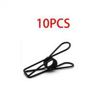 10 Multi-Color Metal Hollow Paper Clips, Suitable For Sealing Food Bags, Photo Album Clips, Socks And Underwear Clips, Multifunctional Clips. - Multicolor - View 6