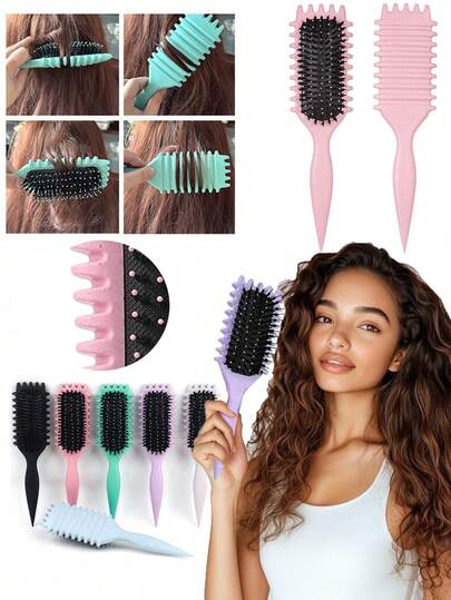 Curl Defining Brush For Curly Hair – Smoothing & Frizz-Resistant Comb For Wet Or Dry Hair | Enhances Curl Definition, Gentle Glide, Effortless Styling, Back To School, Travel Holiday Essentials, Hair Accessories For Women, Hair Brush, Detangling Brush, Hairbrush, Hair Combs, Barber, Hair Tools, Hair Products, Slick Back Brush, Hair Care, Hair Comb, Hair Brush, Mini Hair Brush, Curly Hair Products, Hairdressing Equipment, Christmas, Hairdressing, Wooden Comb, Travel Essentials, Hairstyle, Hairdressing,Hair Brush,Slick Back Brush,Styling Brush,Curly Hair Brush,Edge Brush,Hair Comb,Brush Hair,Hair Brush Set,Comb Hair,Comb For Curls,Detangling Brush,Hair Brush For Women,Hair,Travel,Hair Products,Hair Tools,Hair Stuff,Barber,Barber Accessories,Barbershop,Hairdressing Equipment