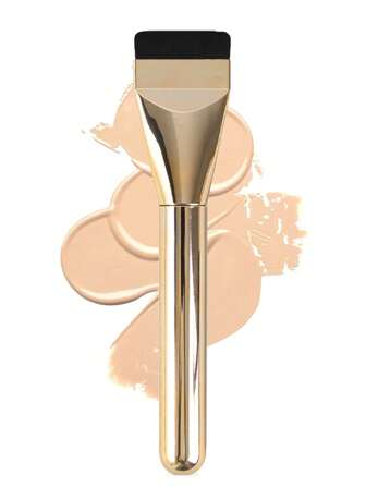 1pc New Ultra-Thin Straight Line Flat Top Foundation/Mask Brush, Makeup Artist Essential Tool, Invisible Seamless, Travel-Friendly,Foundation Brush,Concealer Brush,Blush Brush,Contour Brush,Blush Brush,Bronzer Brush,Powder Brush,Foundation Brush,Blush Brush
