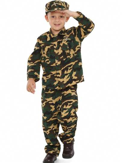 Army Dress Up Costume - Kids